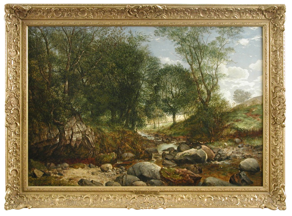 John Williams (British, exh. 1831-1876) In Finglen Campsie; and Campsie Glen, Highlands oil on