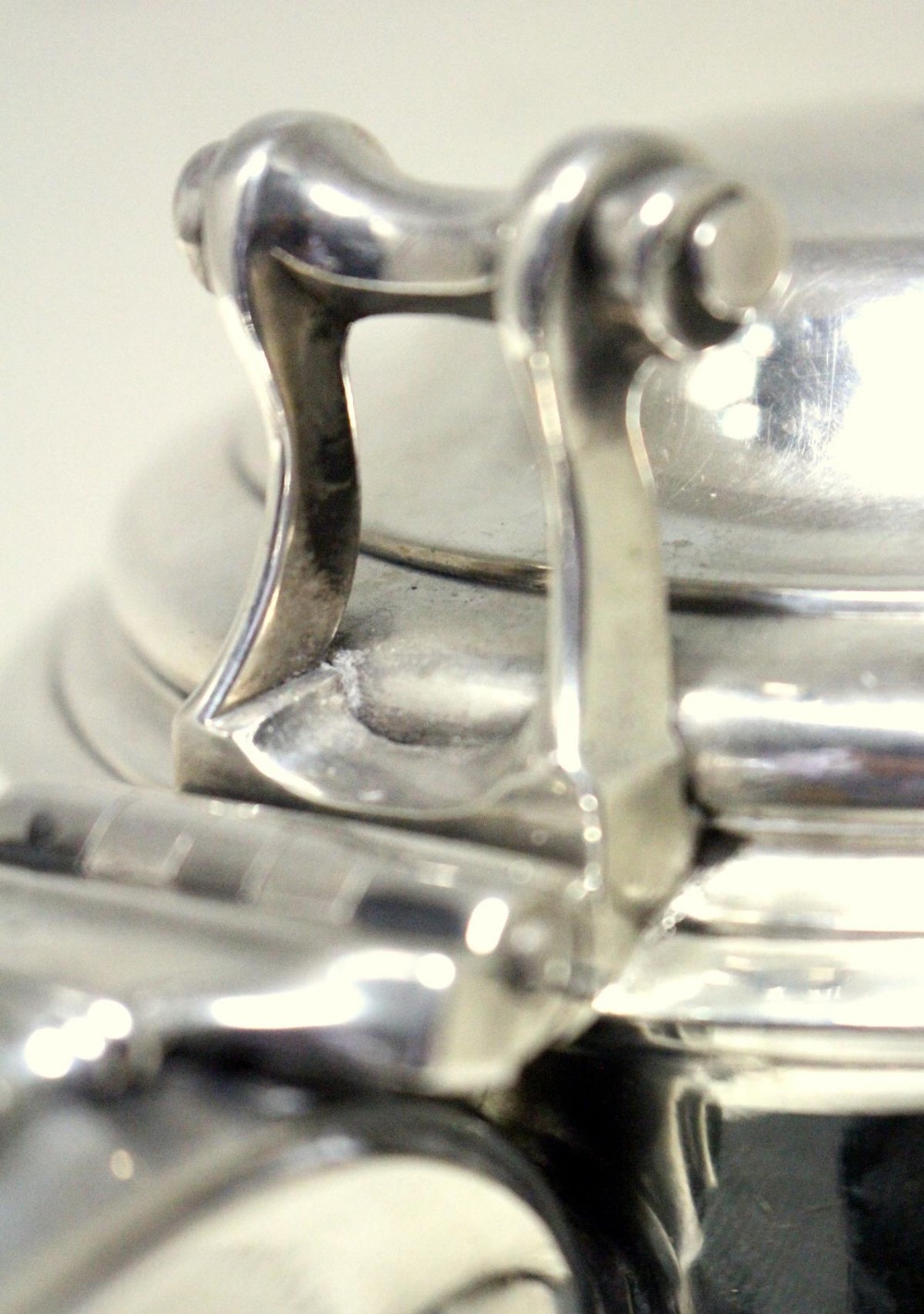 A George II silver tankard, by Lewis Hamon, London 1737, of plain baluster form with moulded edge - Image 3 of 7