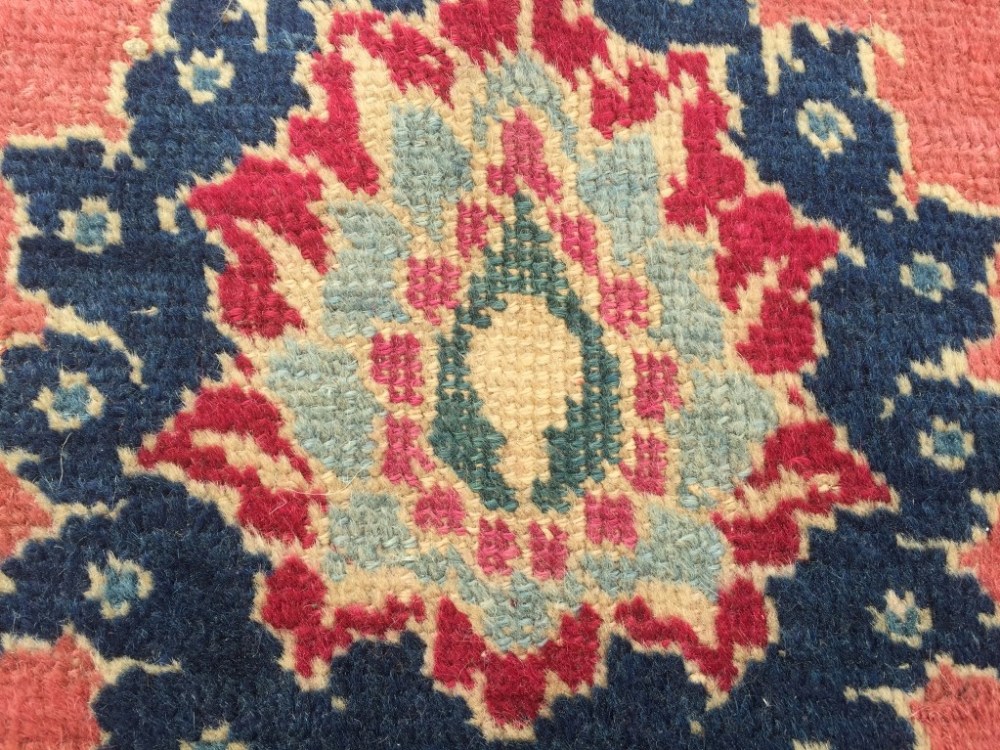 A Tabriz pink ground wool carpet, 484 x 345cm (189 x 135in) Good levels of pile and colours remain - Image 2 of 3