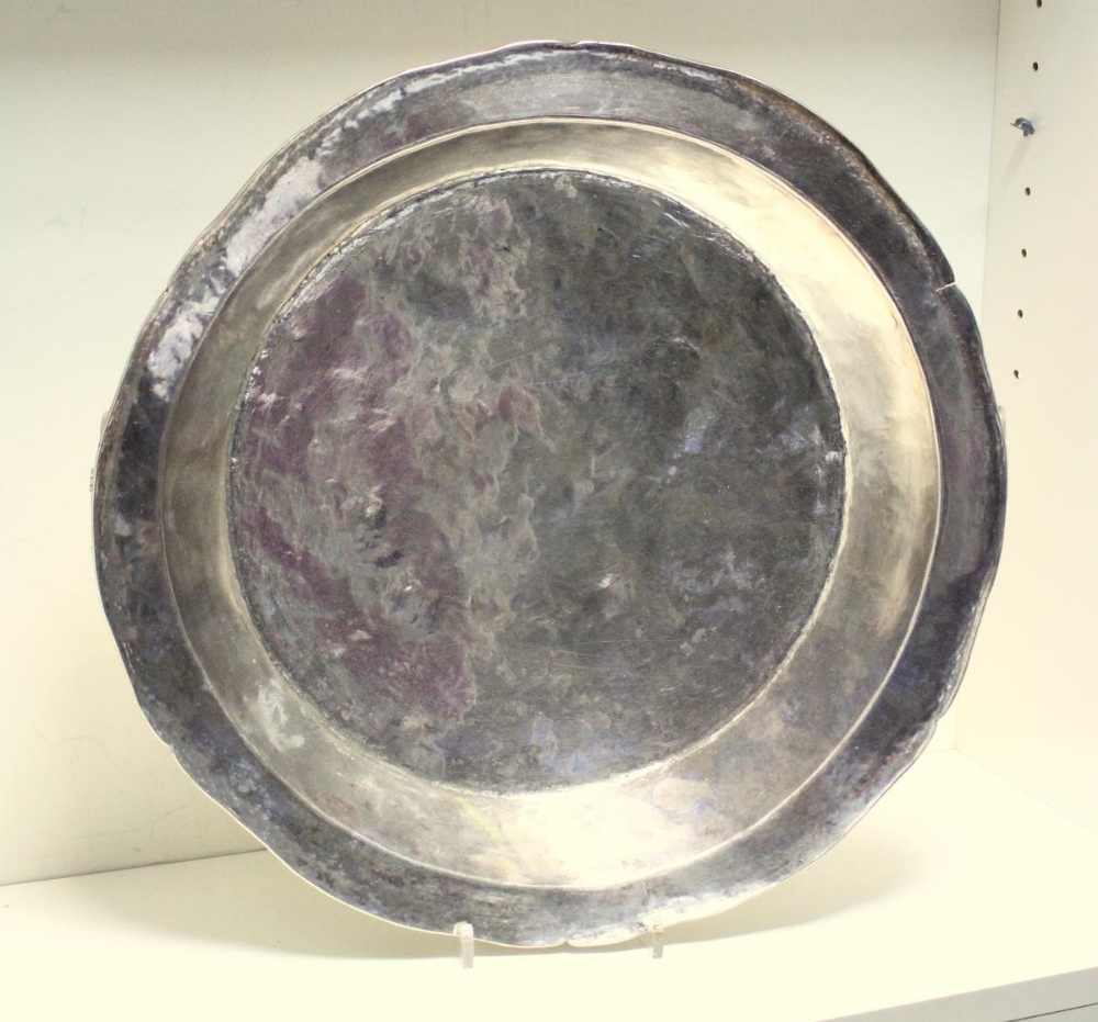 A large shallow metalwares two handled cooking pan, unmarked but believed to be Peruvian, with - Image 2 of 3