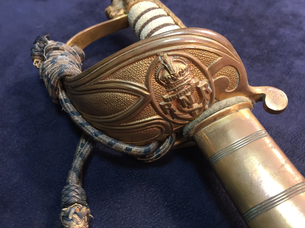 A George V Naval sword by Miller & Sons, London & Southampton, with RNR etched decoration, typical - Image 2 of 7