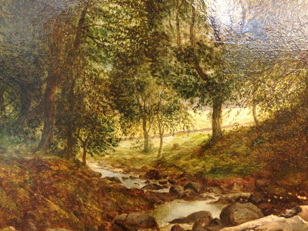 John Williams (British, exh. 1831-1876) In Finglen Campsie; and Campsie Glen, Highlands oil on - Image 11 of 16