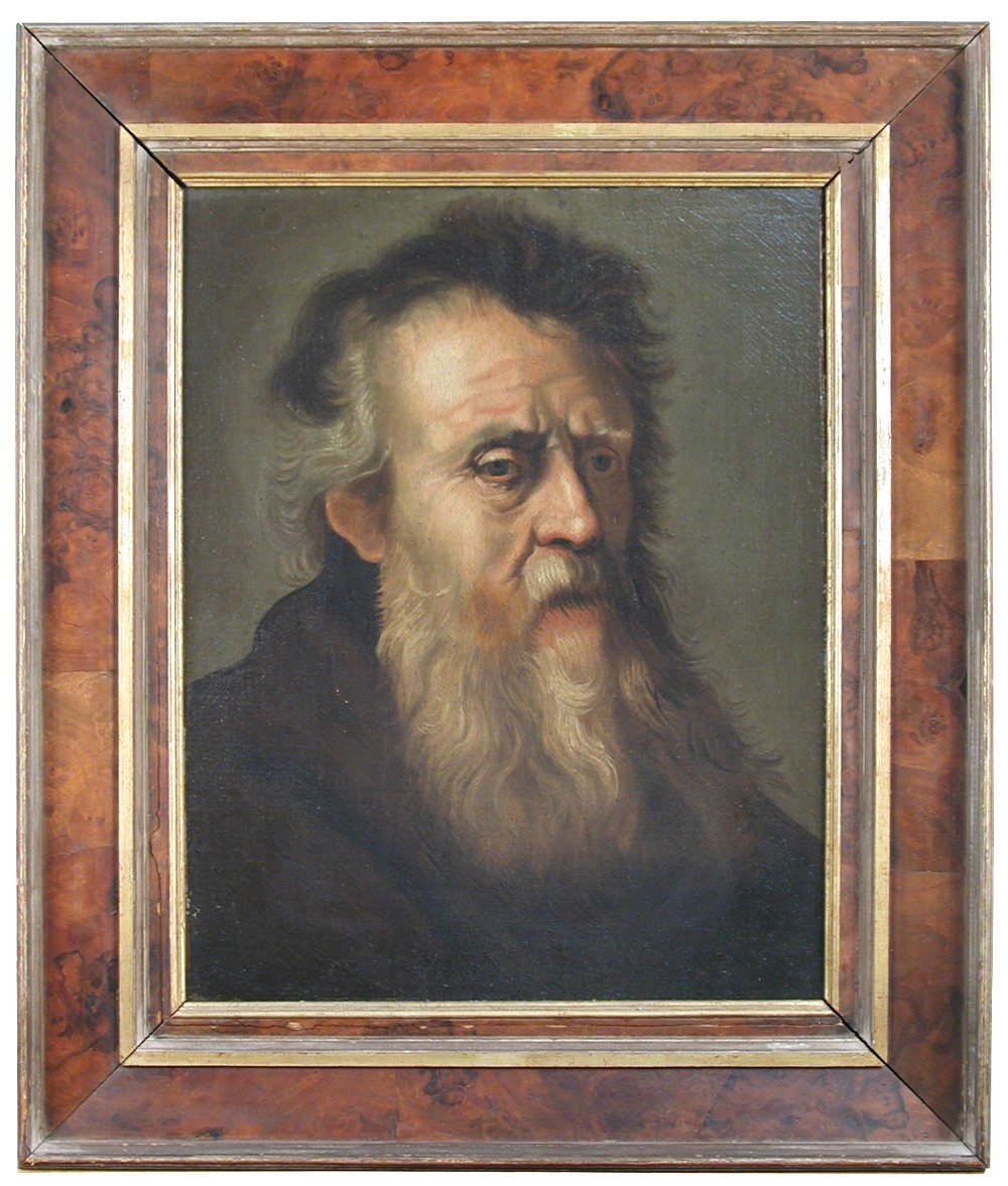 Dutch School (18th-19th Century) Portrait of a bearded man oil on canvas 46 x 36cm (18 x 14in) Lined