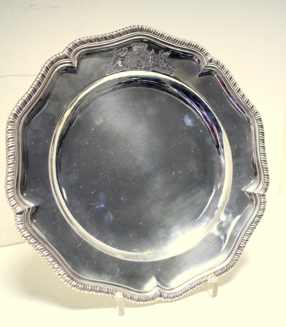 A matched set of Twelve George II/III silver pudding plates, (six probably by William Cripps, London - Image 2 of 5