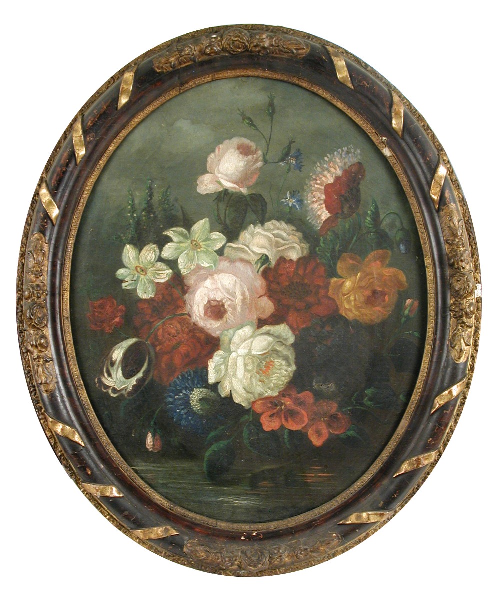 Manner of Margherita Caffi (Italian, 1650-1710) Still lifes of anemone, peony, roses, pansy,