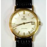 By Omega - a gentleman's 18ct gold cased automatic 'Seamaster' wristwatch, circa 1960's, with