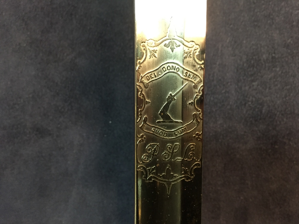 A Victorian Officer's sword by Henry Wilkinson, London, with VR cipher, along with initials and - Image 7 of 10