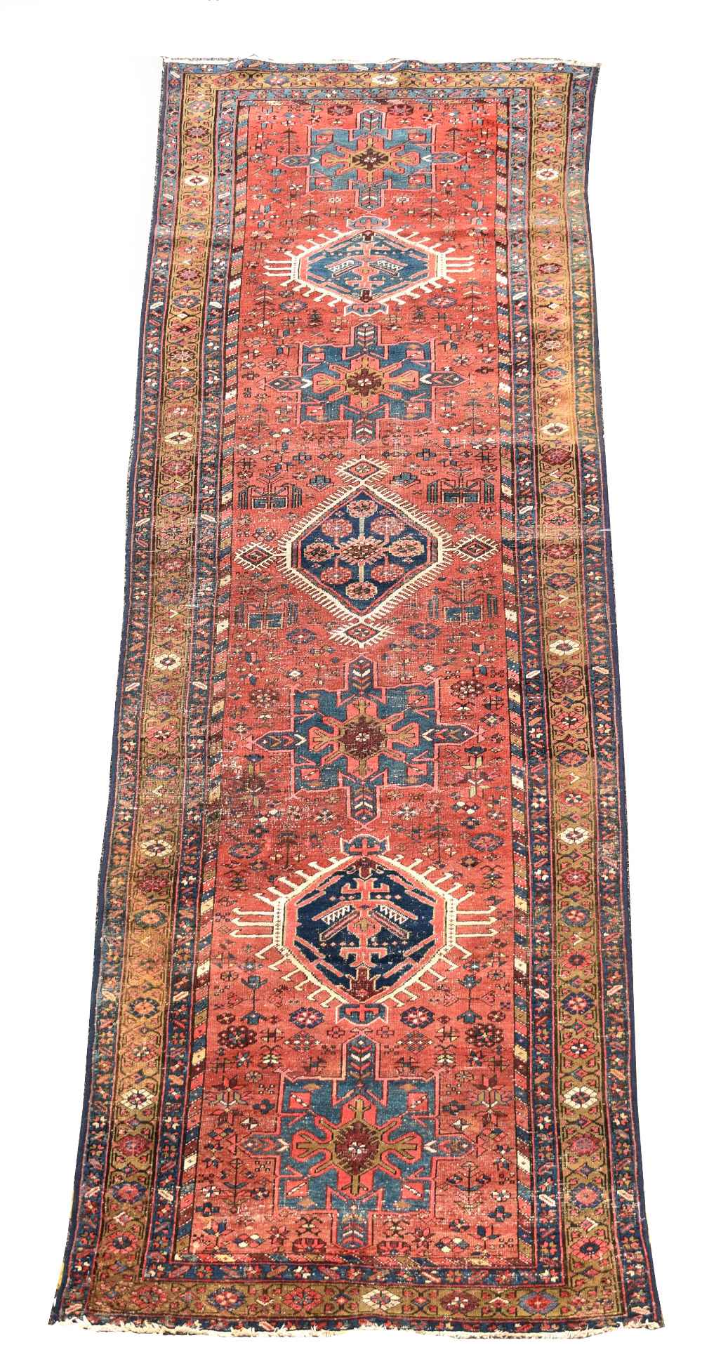 A Karadja runner, NW Persia 425 x 138cm (166 x 54in) Good colour, one small hole, low levels of