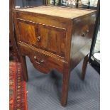 A George III mahogany pot cupboard, 74 x 53 x 43cm