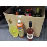 Mixed spirits and flavoured liqueurs etc, a box