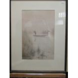 Two Japanese watercolours, one signed Masamitsu, 47 x 31cm and the other signed Seiti, 47 x 31cm (2)