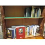 A collection of art reference books, including Antique Collectors Club published