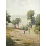 Sir Alfred East, RA (British, 1844-1913) - View in Algeciras, Spain, signed and dated lower right "