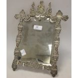 A continental silver photograph frame