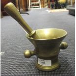 Am 18th century brass pestle and mortar