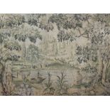 A collection of 20th century tapestry hangings, mostly French of earlier designs, together with