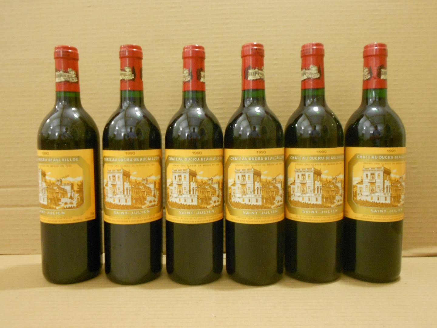 Chateau Ducru Beaucaillou, St Julien 2eme Cru 1990, twelve bottles. Removed from a college cellar - Image 2 of 2