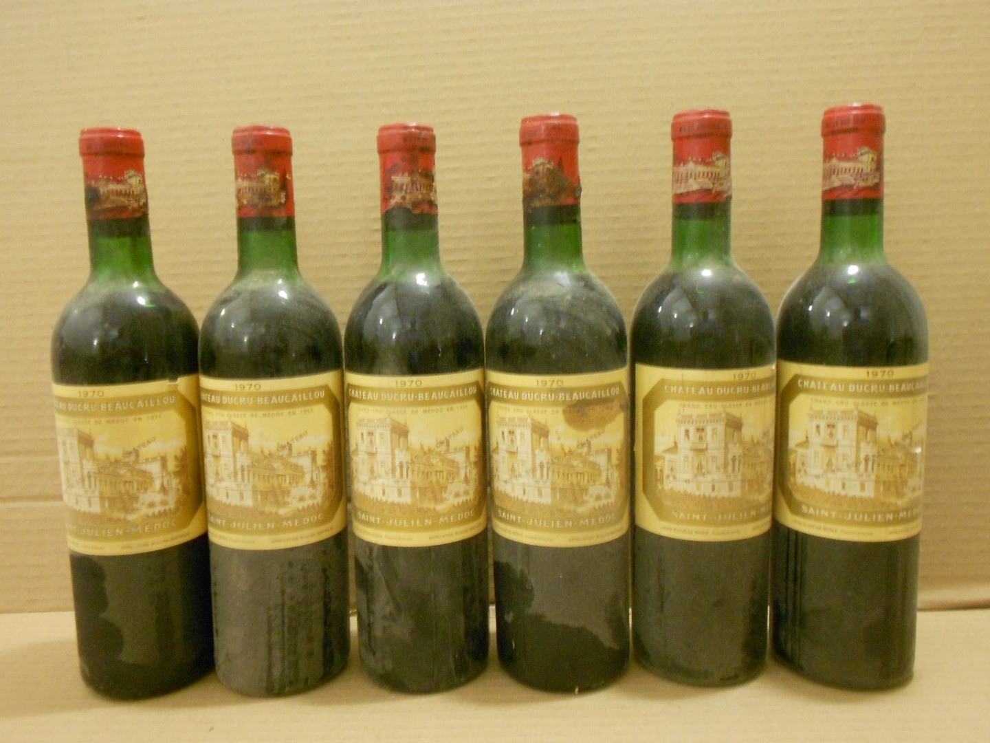 Chateau Ducru Beaucaillou, St Julien 2eme Cru 1970, twelve bottles. Removed from a college cellar. - Image 2 of 2