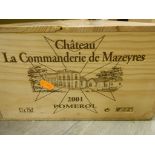 Chateau La Commanderie de Mazeyres, Pomerol 2001, twelve bottles in owc