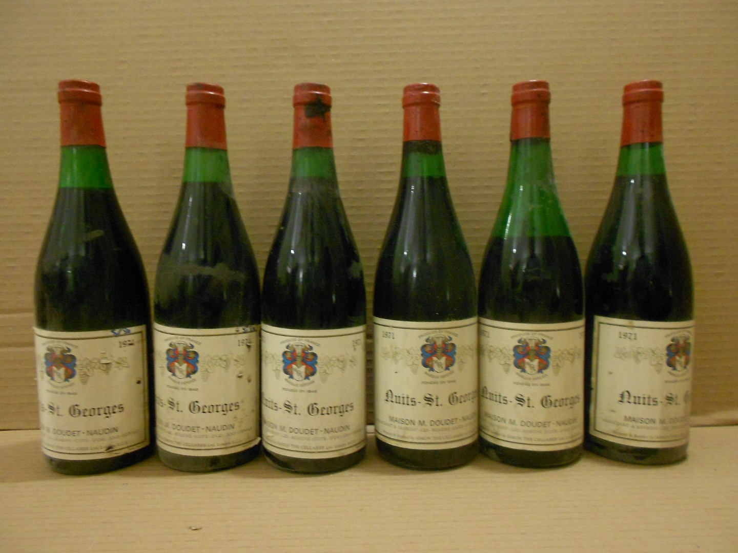 Nuits St Georges 1971, Maison M. Doudet-Naudin, twelve bottles (levels vary; removed from a - Image 2 of 2