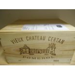 Vieux Chateau Certan, Pomerol 2000, six bottle owc (ex. The Wine Society)