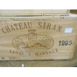 Chateau Siran, Margaux 1995, twelve bottles in owc
