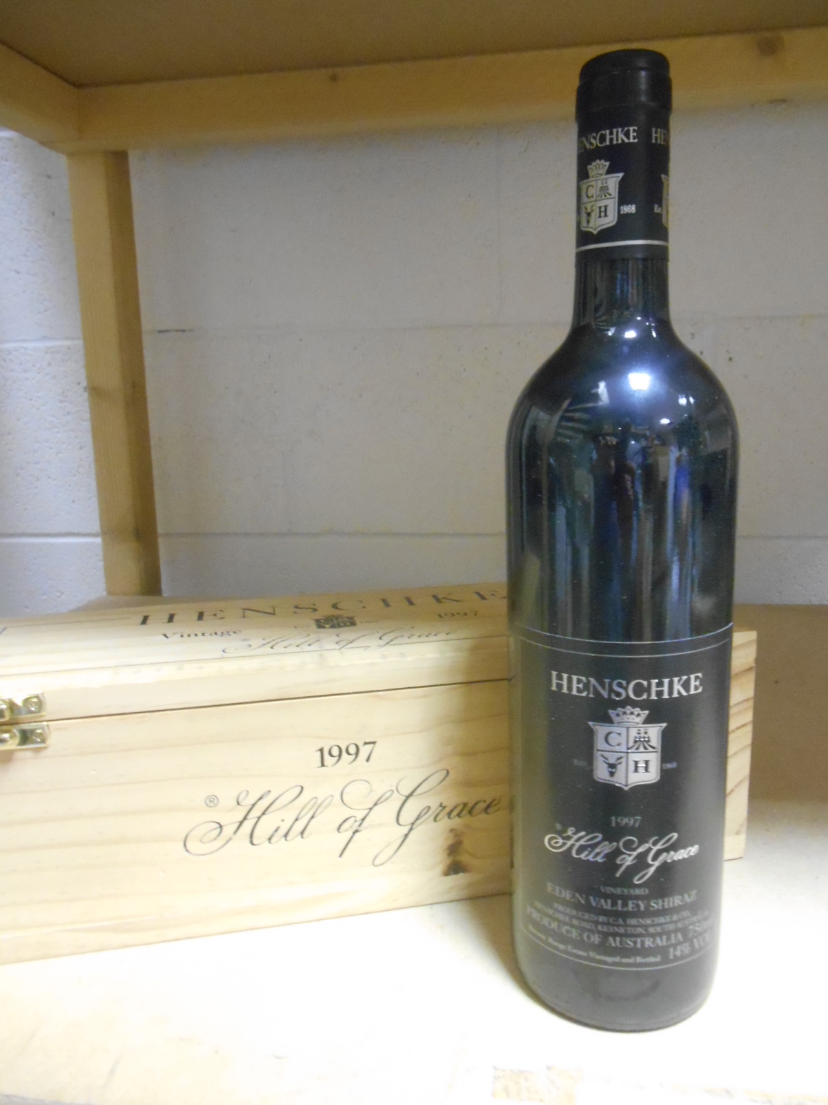 Henschke Hill of Grace 1997, one bottle. Removed from a College cellar