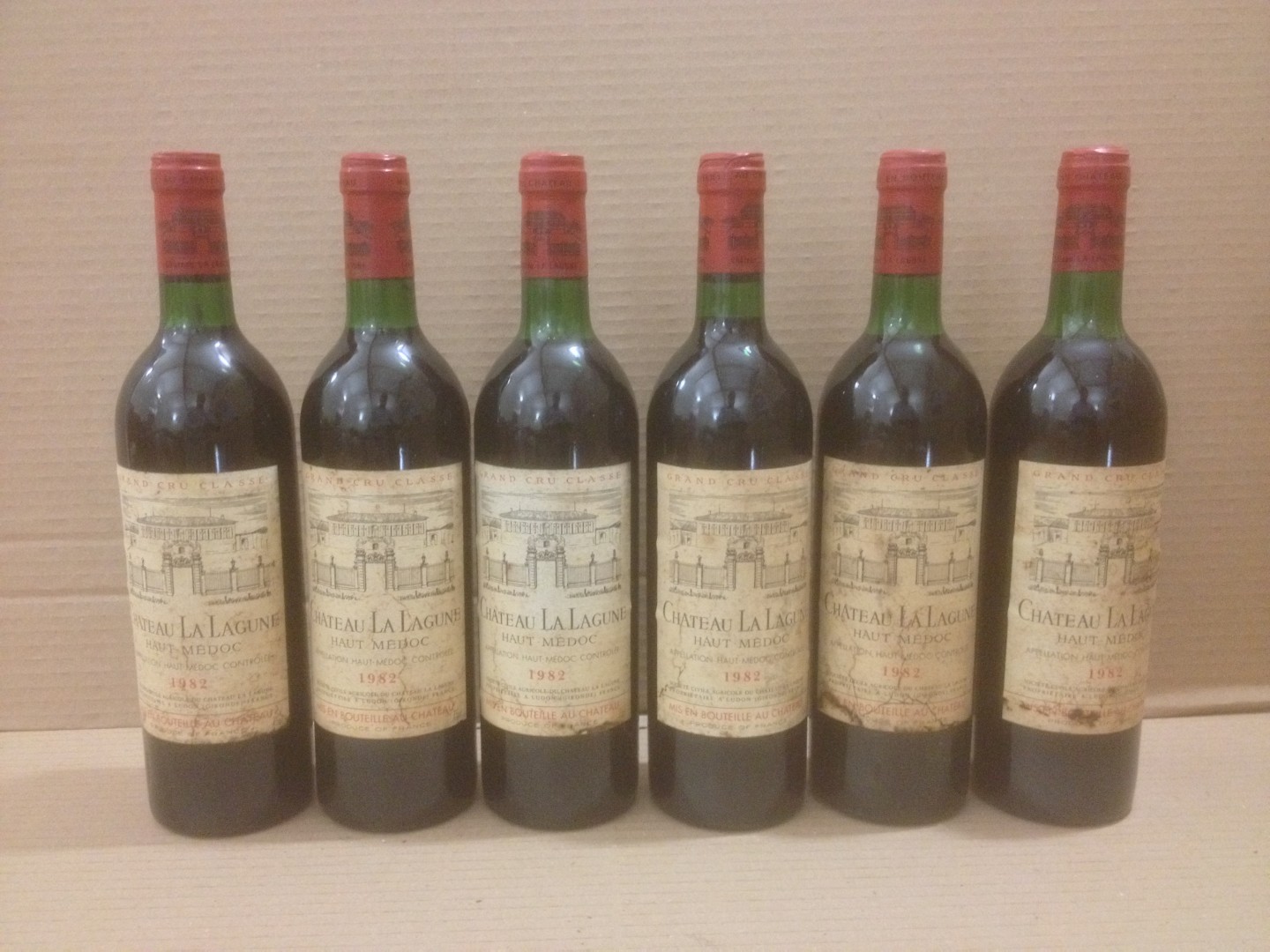 Chateau La Lagune, Haut Medoc 3eme Cru 1982, twelve bottles (labels slightly cellar stained; levels: