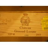 Chateau Gruaud-Larose, St Julien 2eme Cru 2003, twelve bottles in owc. Removed from a private cellar