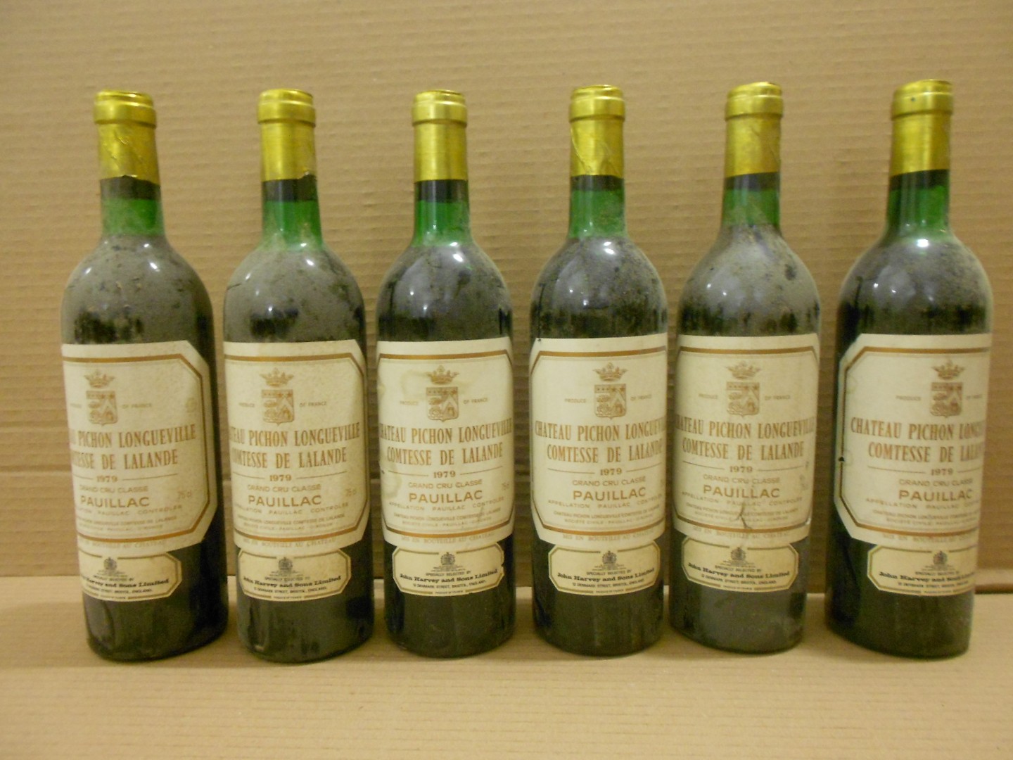 Chateau Pichon Longueville, Comtesse de Lalande, Pauillac 2eme Cru 1979, twelve bottles. Removed