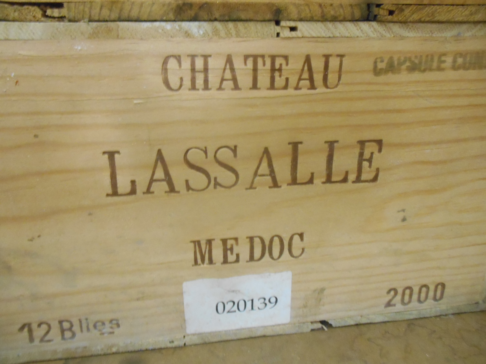 Chateau Lasalle, Medoc 2000, twelve bottles in owc