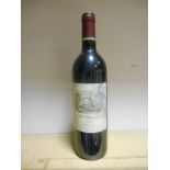 Carruades de Lafite, Pauillac 1995, one bottle (high fill, slightly damaged label)
