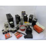 Yesterday's World Camera Shop - a box of assorted cameras to include Home Cine Camera's Ltd. '