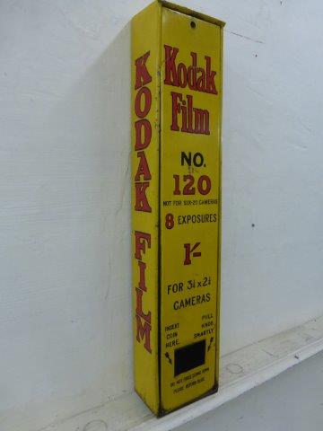 Yesterday's World Camera Shop - a Kodak Film No. 120 vending machine, repainted. - Image 2 of 2