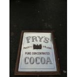 A Fry's Pure Concentrated Cocoa mirror with central Royal coat of arms - Makers to H.M. The King, 20