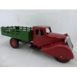 A Wyandotte Toys American tinplate truck in exceptional condition, save one little chip.