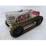 A Marx clockwork tinplate 'Caterpillar track' tractor.