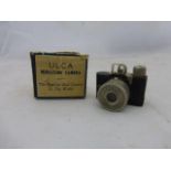 A boxed Ulca miniature camera - 'The smallest real camera in the world'.