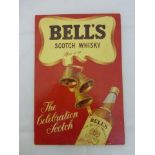 A Bell's Scotch Whisky 'The Celebration Scotch' pictorial showcard, 6 1/2 x 9 1/2".