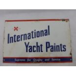 A small International Yacht Paints rectangular enamel sign by W.C. Rayment & Co. Ltd. London, 17 x