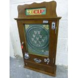 A reproduction '9-Cup' Allwin style slot machine.