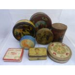 A selection of early tins.