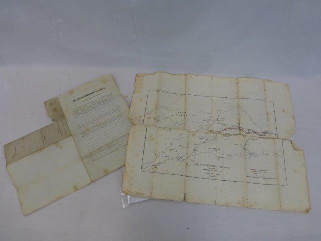 Great Western Railway ephemera relating to land acquisition in the parish of Twerton, to build a