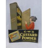 A C.W.S. Custard Powder part pictorial 3D show card.