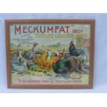 A framed and glazed 'Meckumfat Sussex Ground Oats' pictorial advertisement, 19 1/2 x 15".