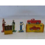 DUBLO DINKY TOYS - Morris Pick-up, no 065, in very good condition, yellow box good; also three DINKY