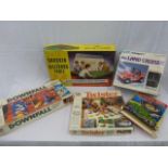 A collection of assorted games including a boxed Tudor Rose Snooker and Billiards table.