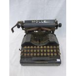 A Molle no 3 typewriter.