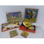 A boxed Glevum Games 'Jay Walking' game, a boxed Spear's Games 'Coppit and Cappit' board game, an