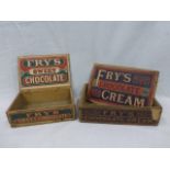 A Fry's Sweet Chocolate dispensing box and another for Fry's Chocolate Cream.